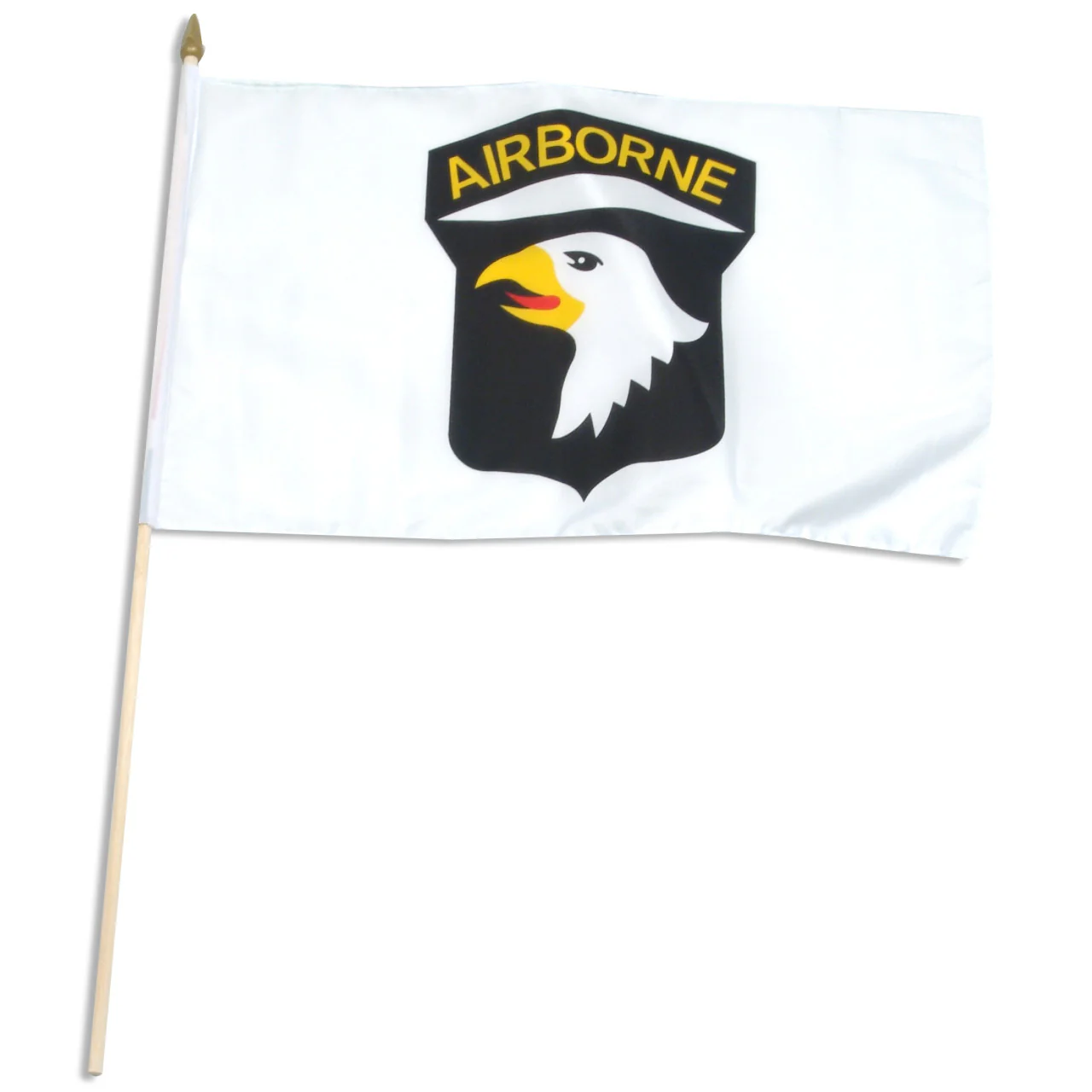 101st Air Borne 12" x 18" mounted on wooden stick