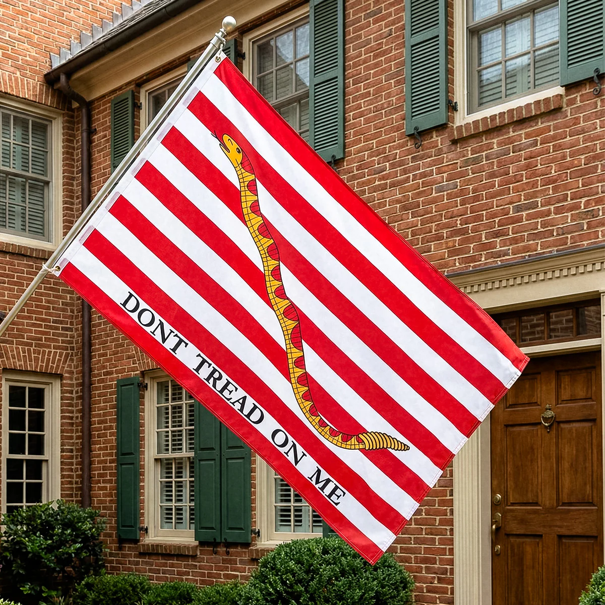 1st Navy Jack - Dont tread on me Flag - 3ft x 5ft Printed Polyester - Image 2