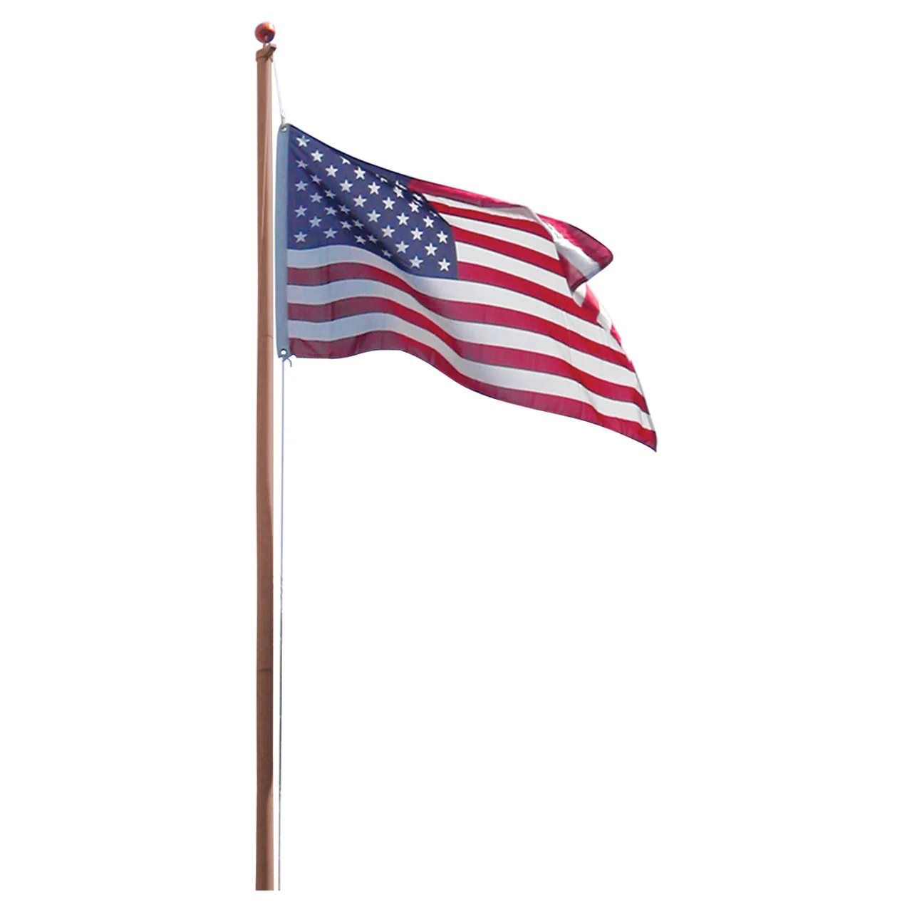 Super Tough 20ft Sectional Residential Flagpole (Silver, White or Bronze ) - Image 5