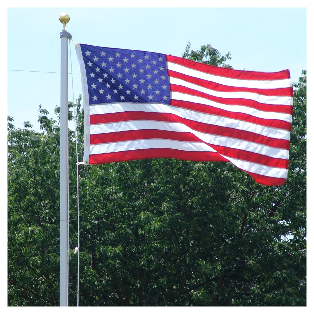 Valley Forge 20ft Aluminum Sectional Residential Flagpole Kit - Image 3