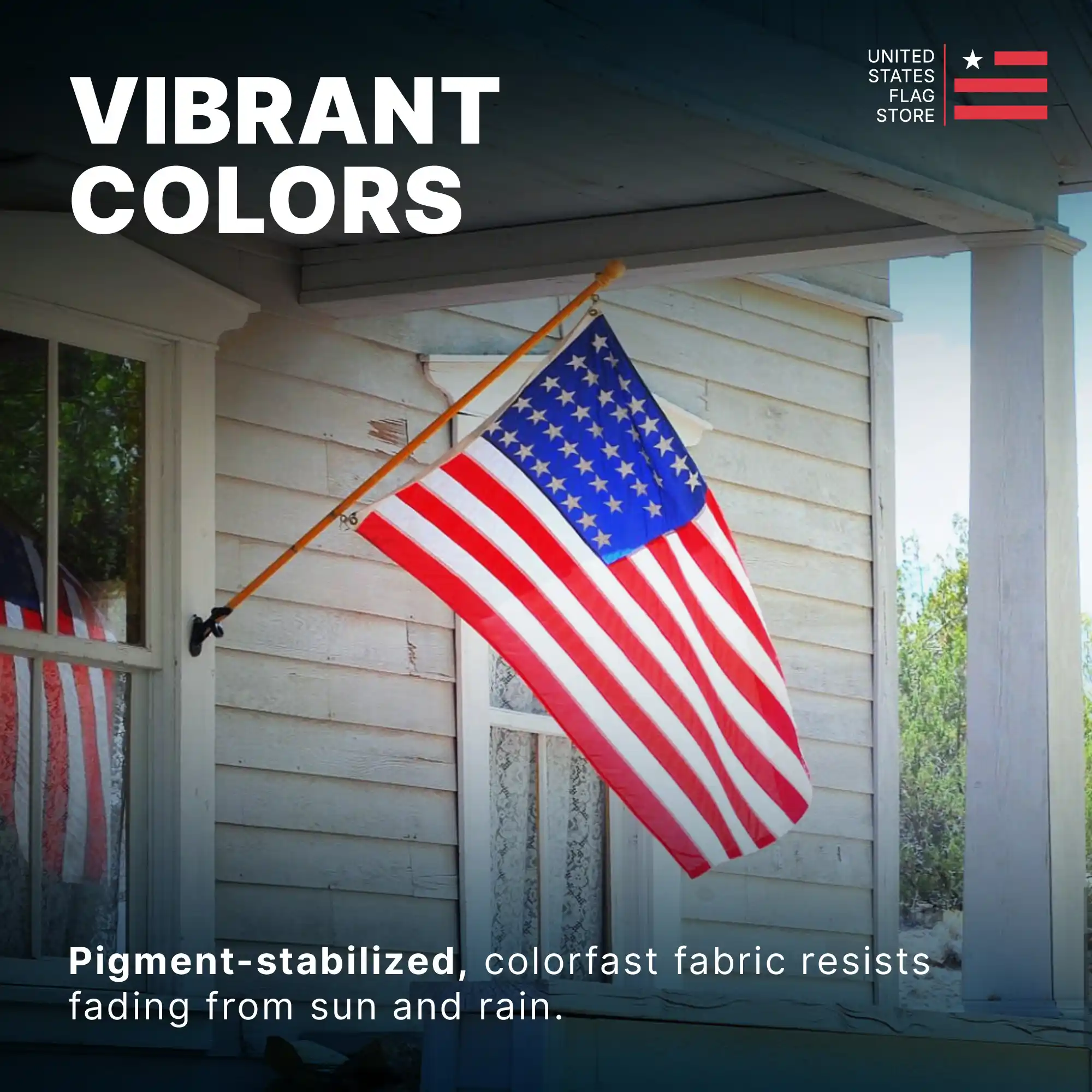 Super Tough 2ft x 3ft Nylon American Flag - Image 8
