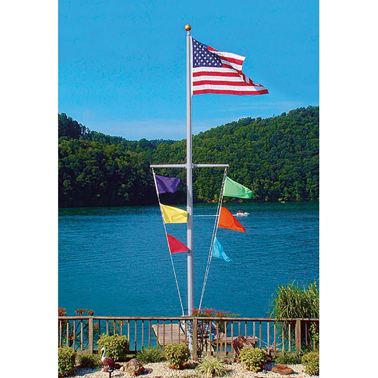 Nautical Single Mast Series 30ft Commercial Flagpole - .125in Wall Thickness - 5in Butt Diameter - Image 5
