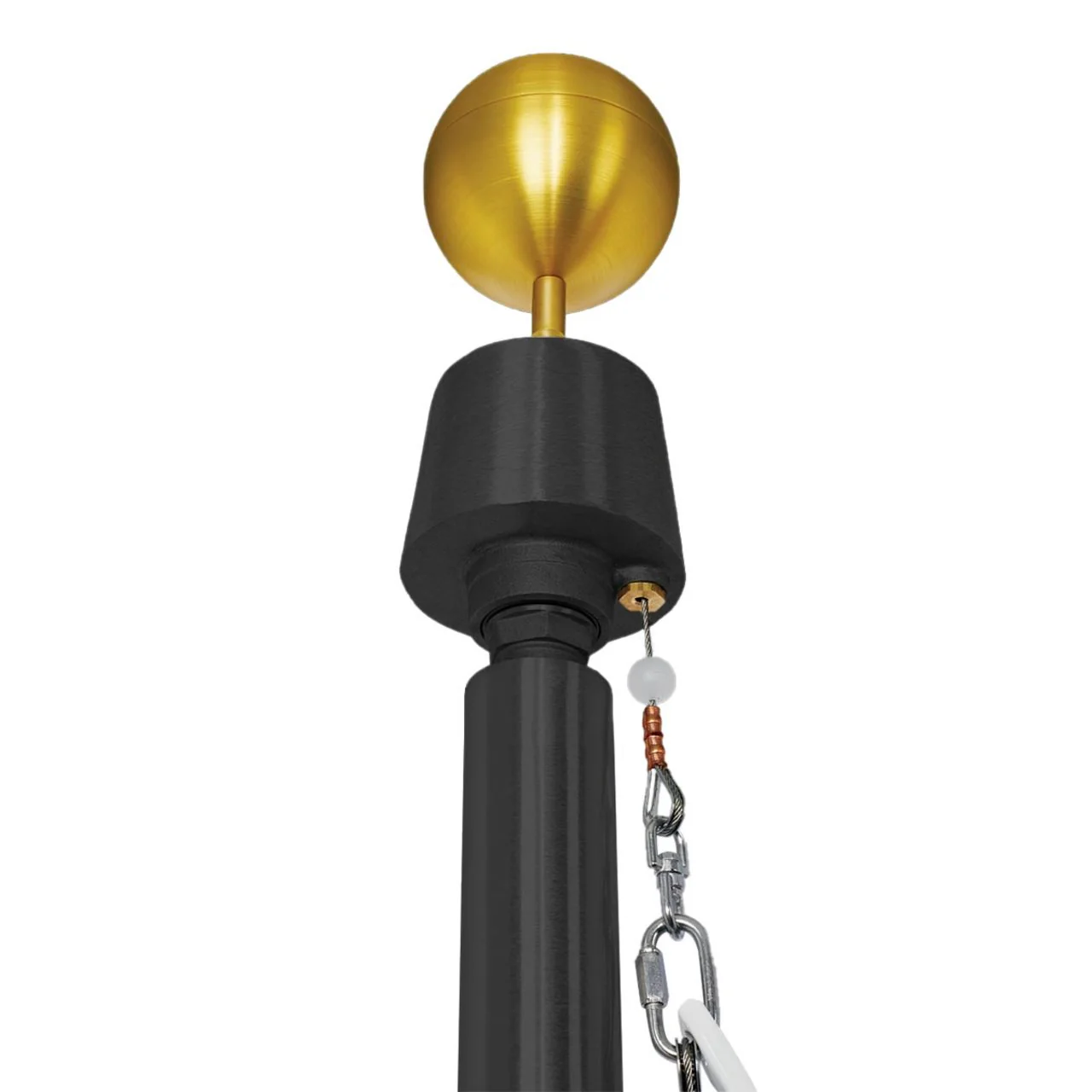 Sovereignty Series 30ft Commercial Flagpole - .188in Wall Thickness - 5in Butt Diameter - Image 6