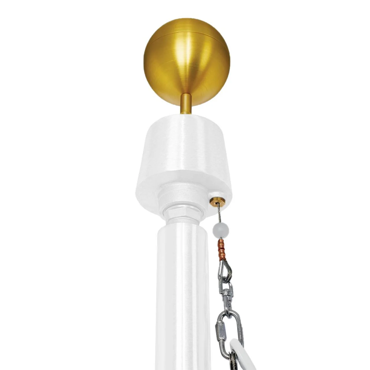 Sovereignty Series 35ft Commercial Flagpole - .188in Wall Thickness - 5in Butt Diameter - Image 6