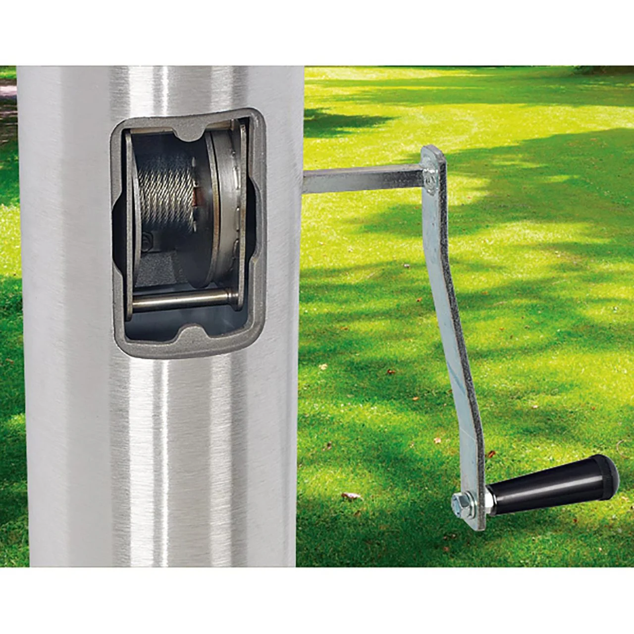 Xtreme Internal Reinforced with Winch Series 35ft 2 Sections Commercial Flagpole - .250in Wall Thickness - 8in Butt Diameter - Image 3