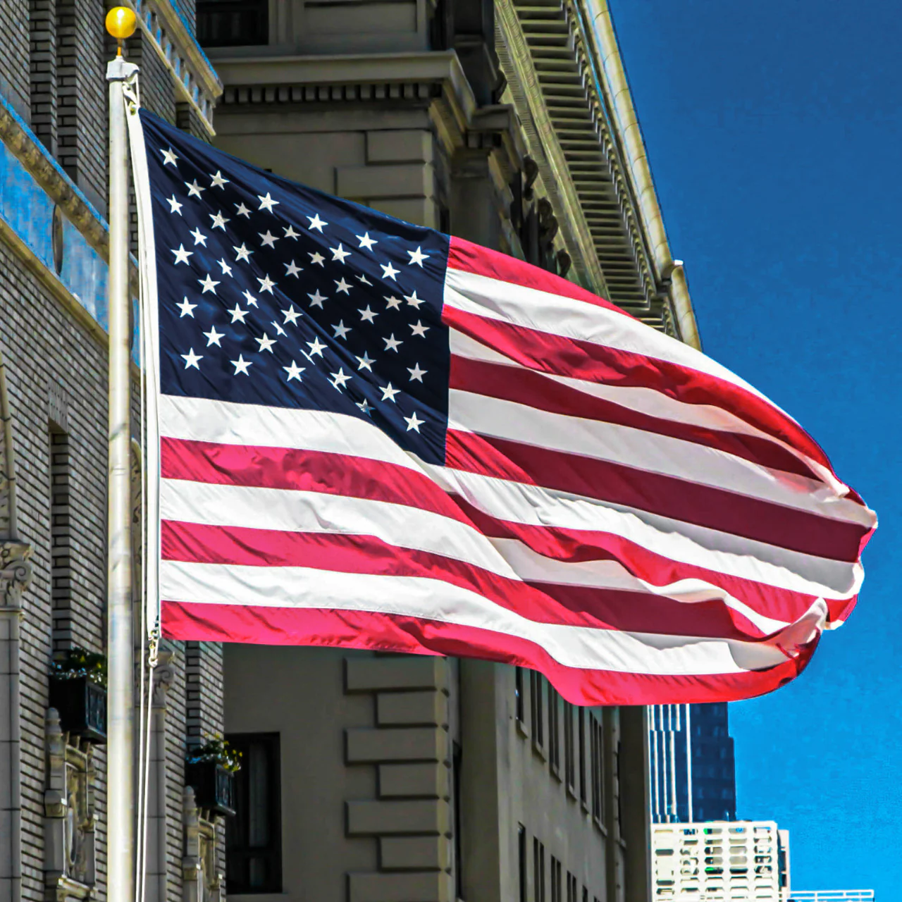 3ft x 5ft Super Tough Knitted Polyester American Flag - US Made - Image 15