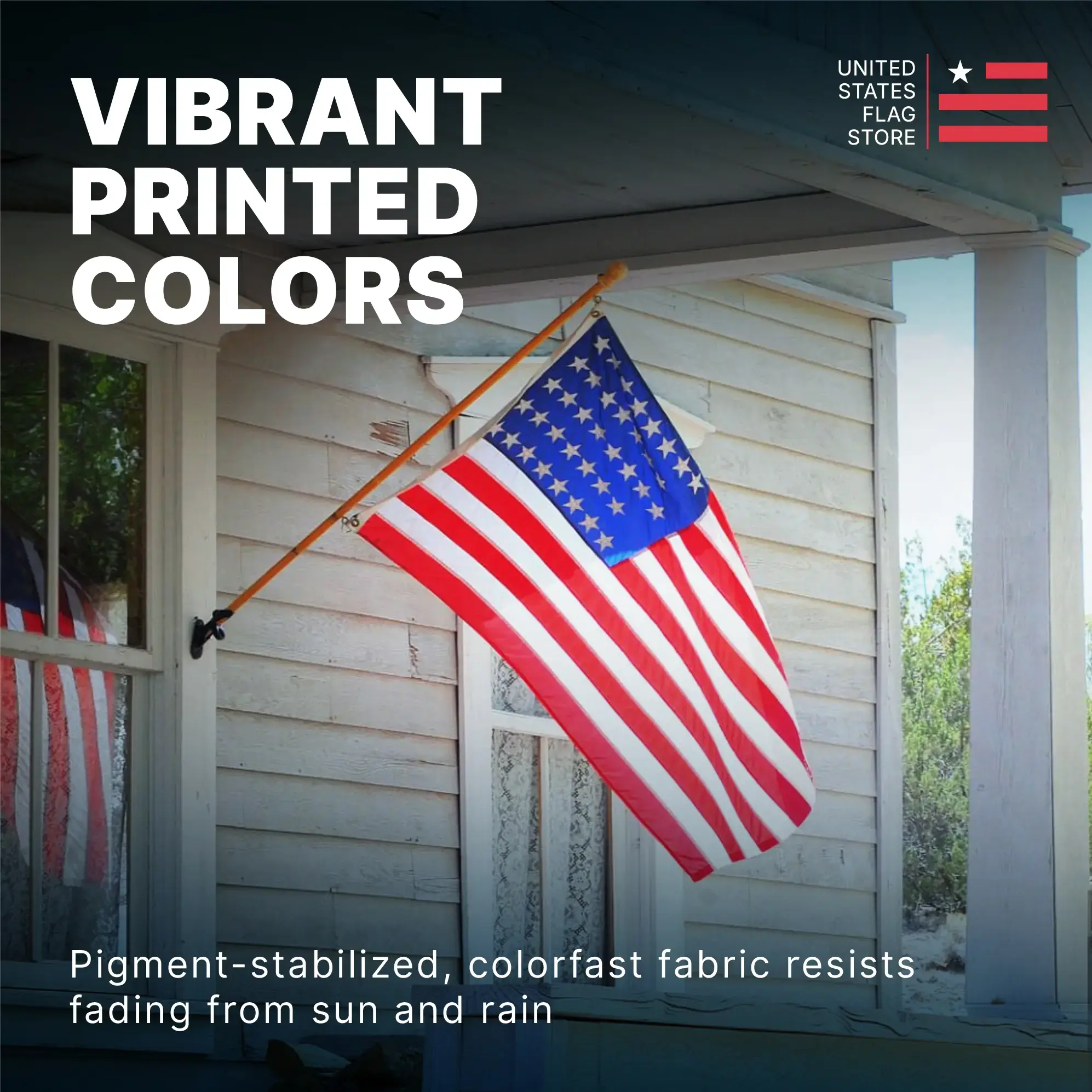 Super Tough 5ft x 8ft Super Knitted Polyester American Flag - Image 7