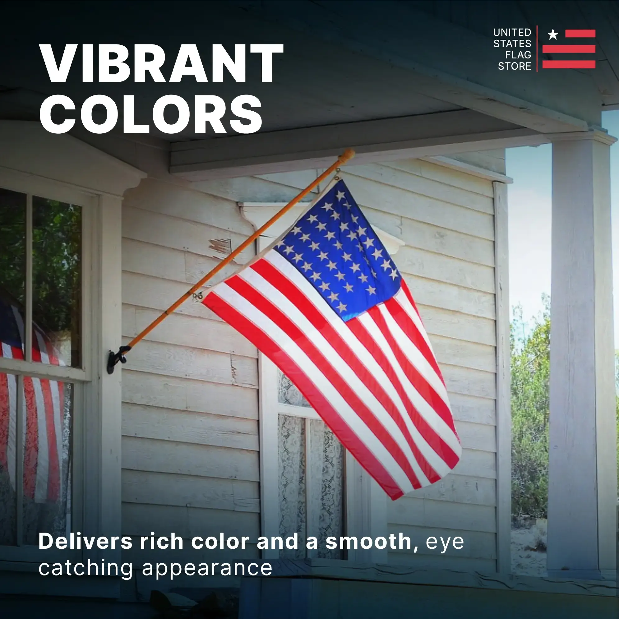 5ft x 8ft Super Tough Knitted Polyester American Flag - US Made - Image 6