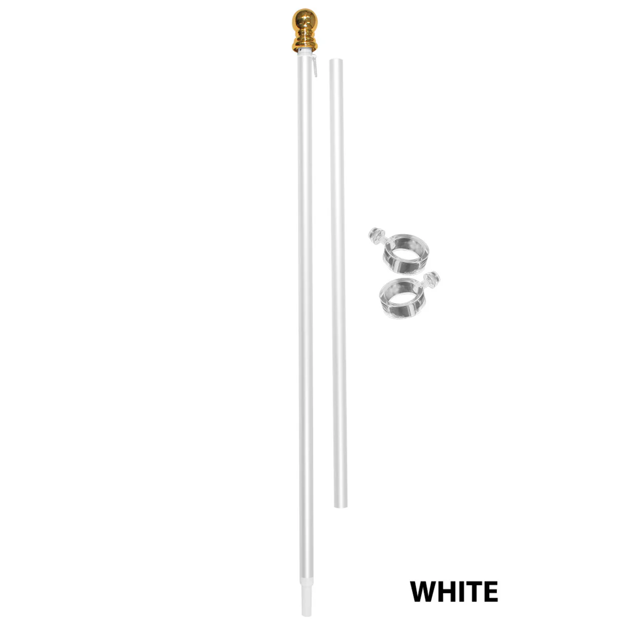 Super Tough 6ft Aluminum Two Piece Spinner Residential Flagpole - Image 6