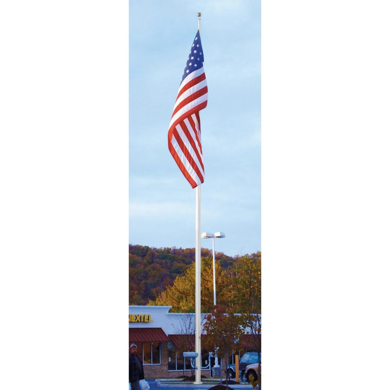 Continental Series 70ft 3 Sections Commercial Flagpole - .250in Wall Thickness - 12in Butt Diameter - Image 5