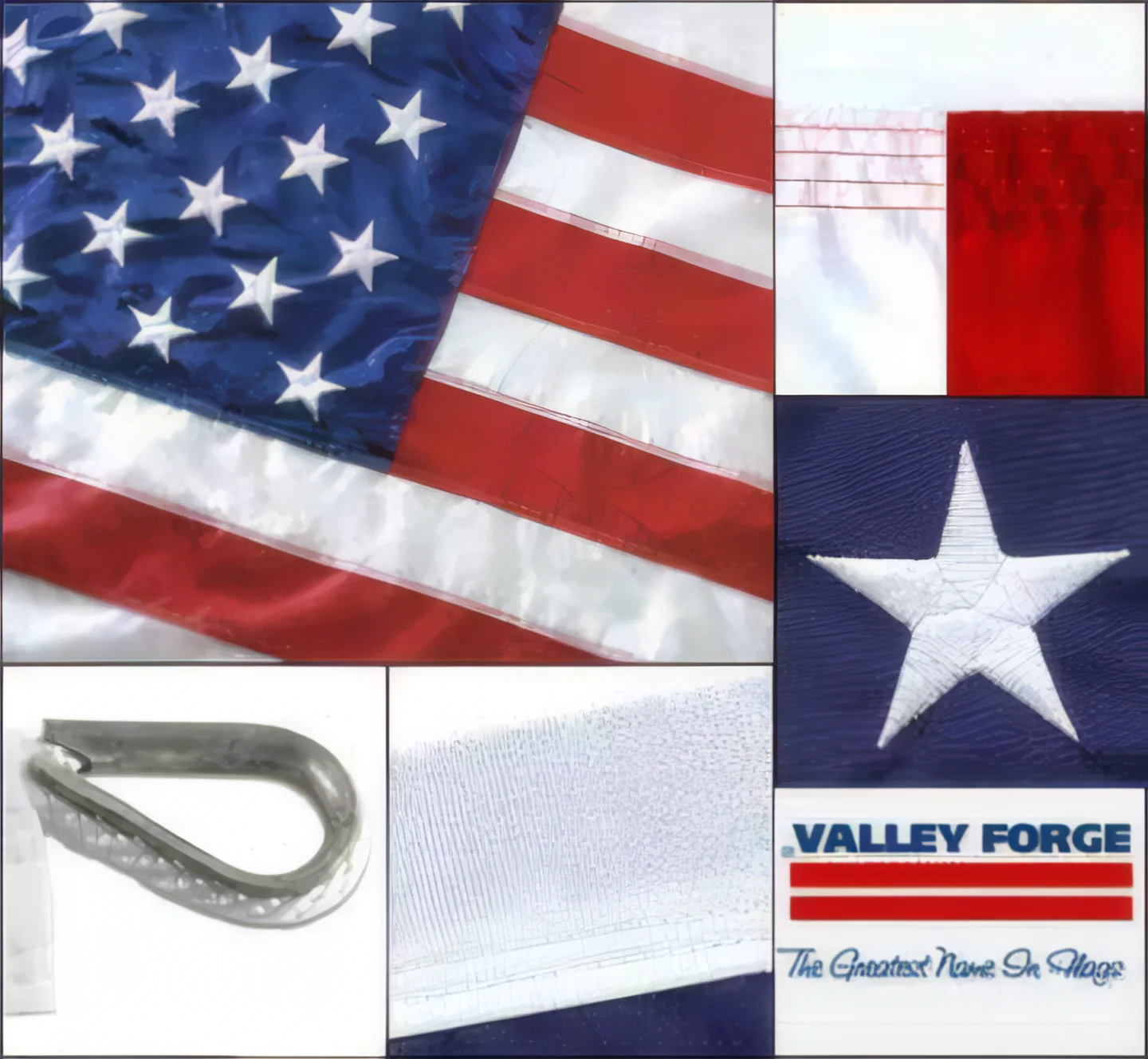 Valley Forge Perma-Nyl 12ft x 18ft Nylon American Flag - Image 4