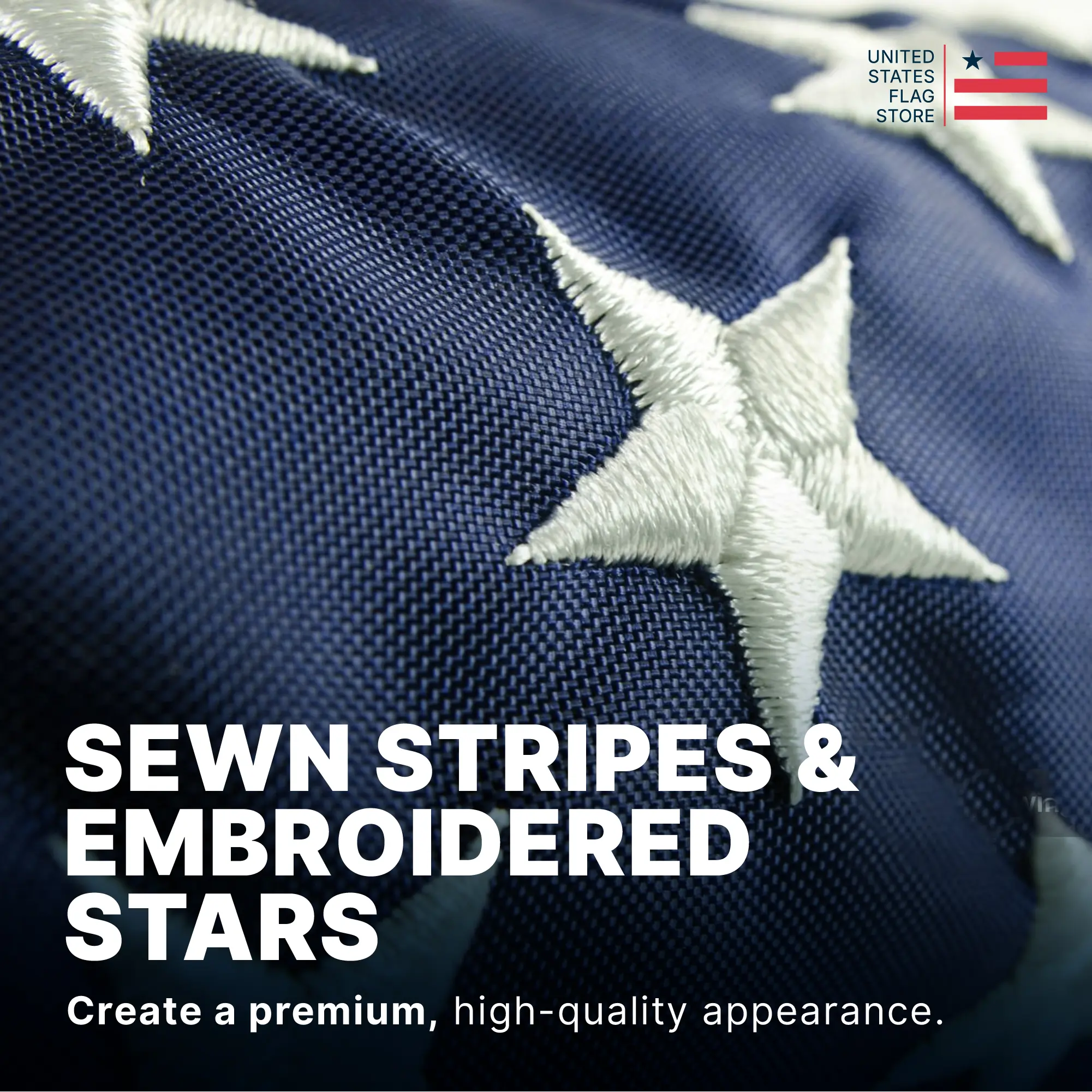 4ft x 6ft Super Tough Knitted Polyester American Flag - US Made - Image 4