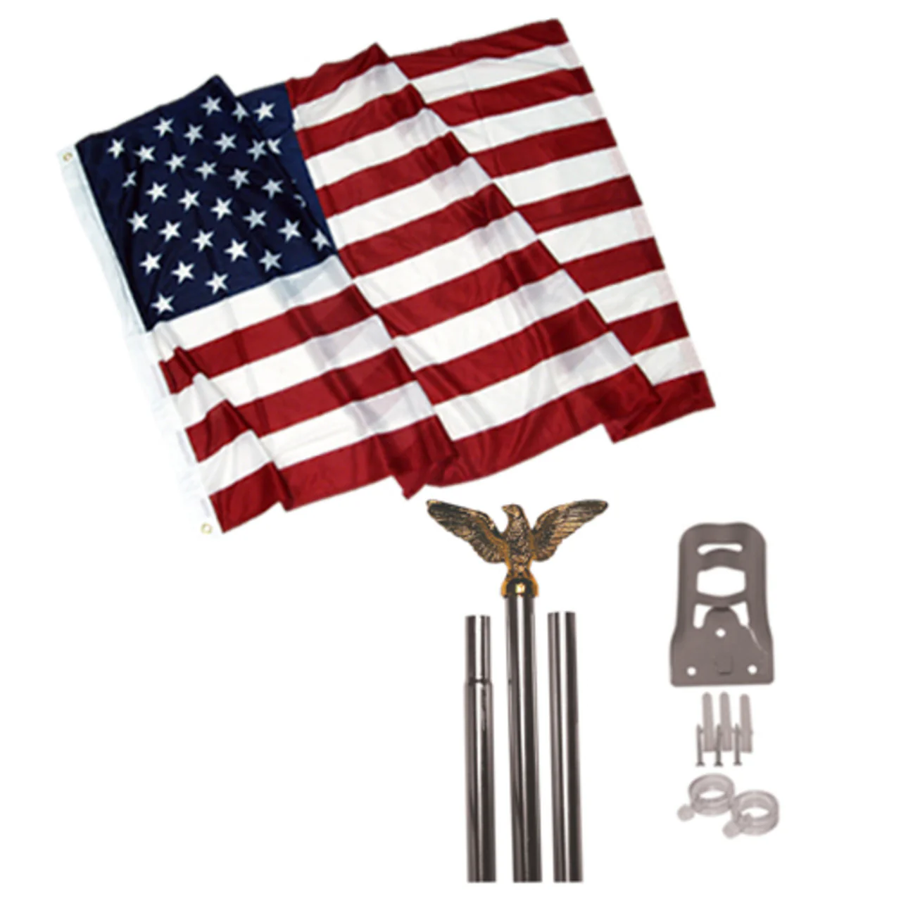 3ft x 5ft Polyester Outdoor American Flag Kit - Image 14