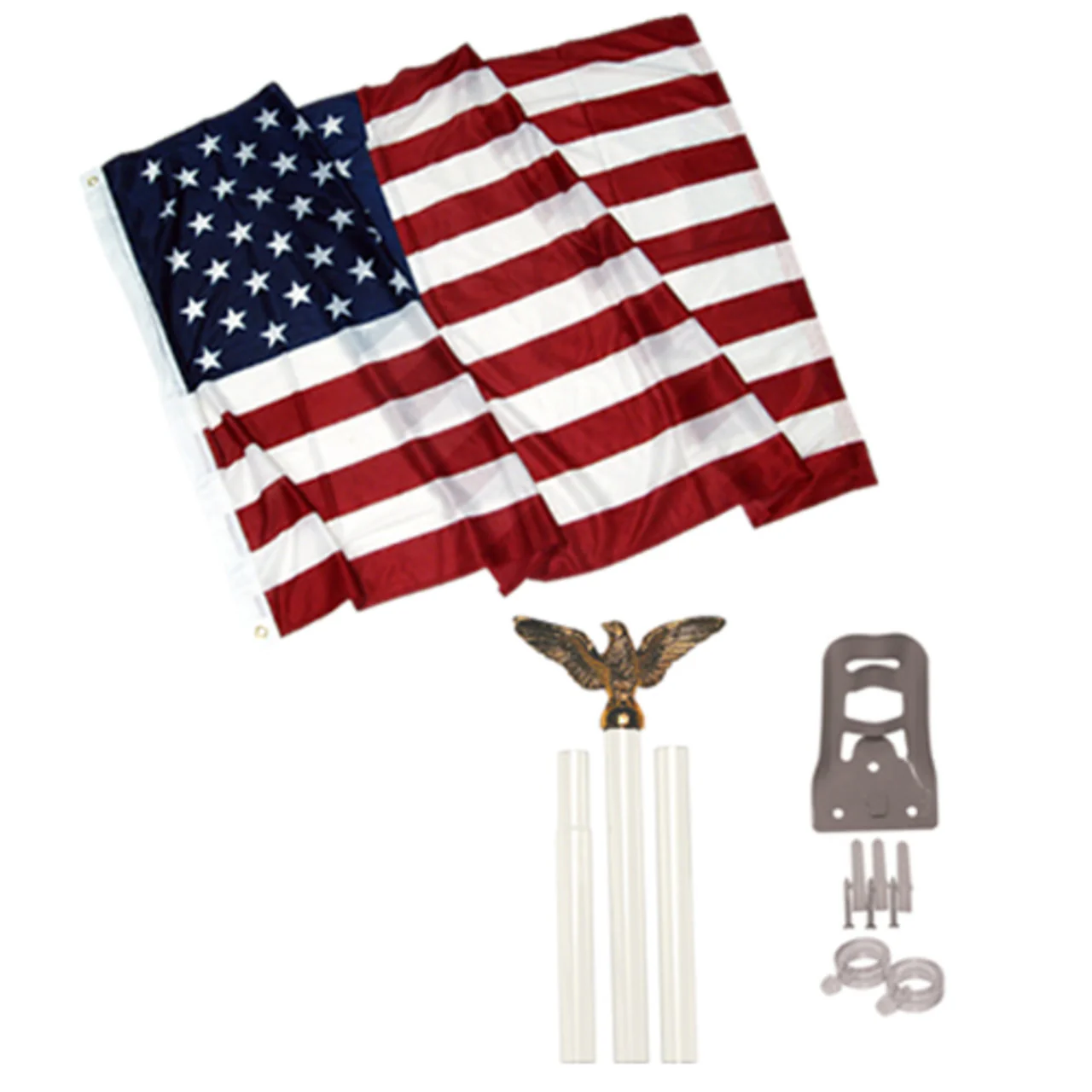 3ft x 5ft Polyester Outdoor American Flag Kit - Image 15