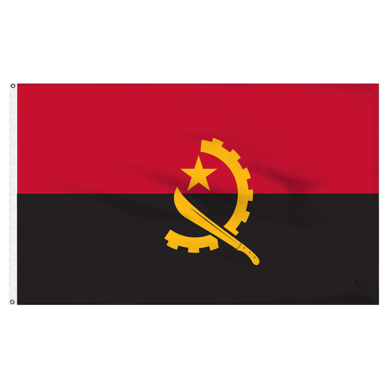 Angola 2ft x 3ft Nylon Flag