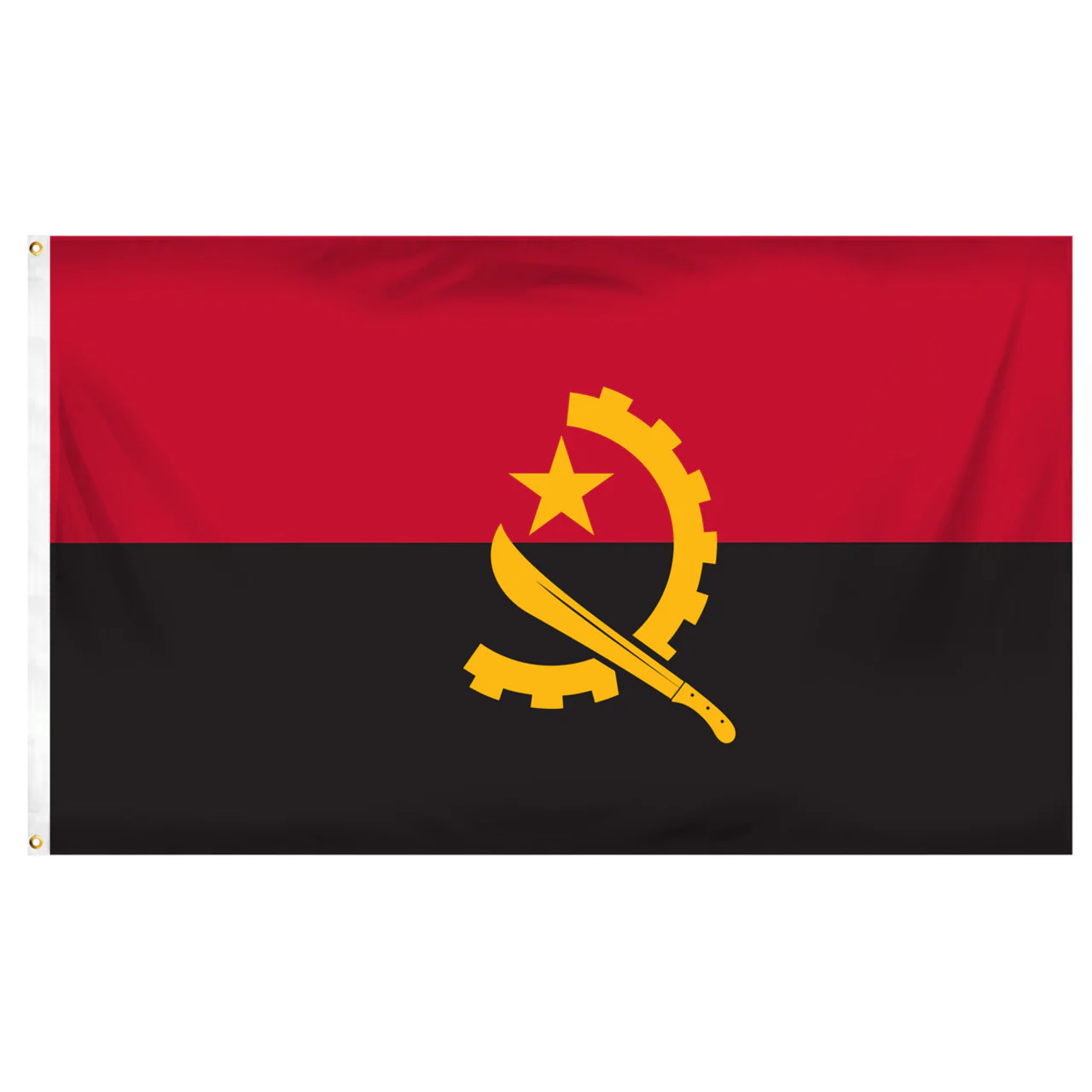 Angola 3ft x 5ft Printed Polyester Flag