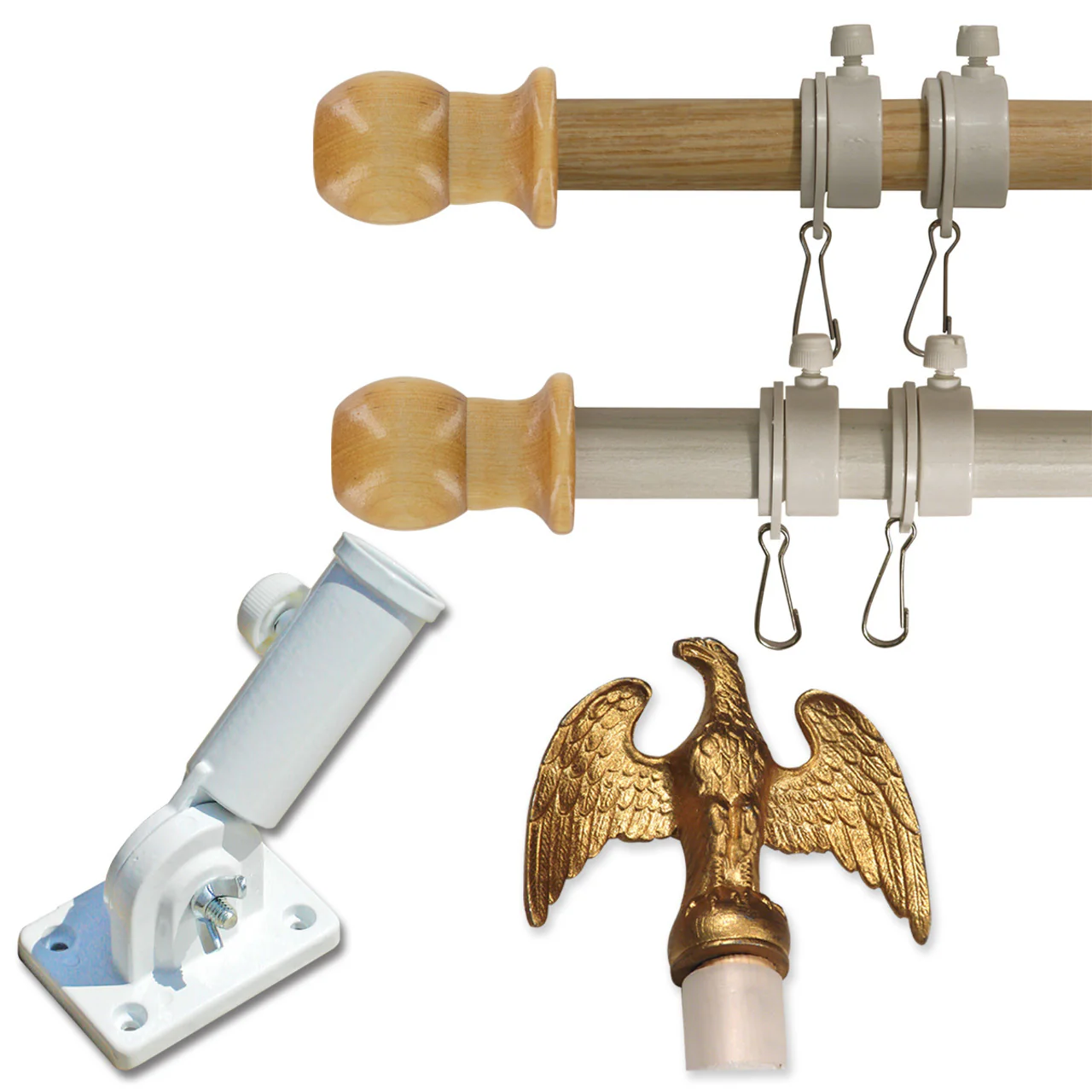 Super Tough Best Quality Outdoor Flag Pole Kit (No Flag) - Image 2