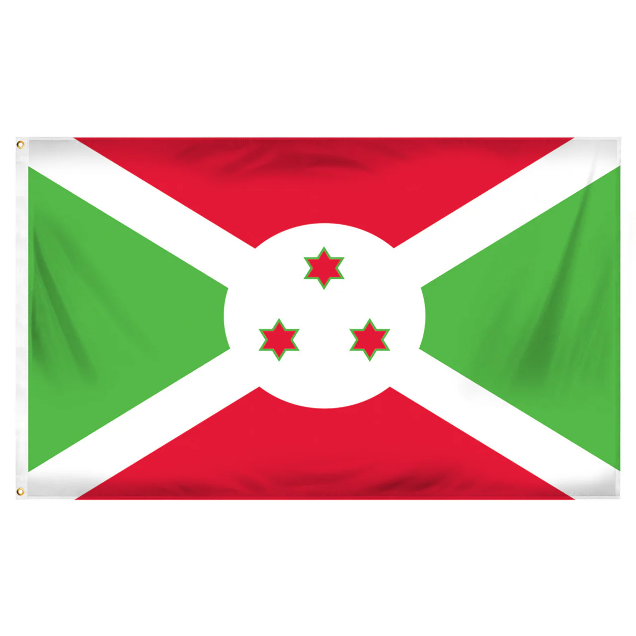 Burundi Flag 3ft x 5ft Printed Polyester