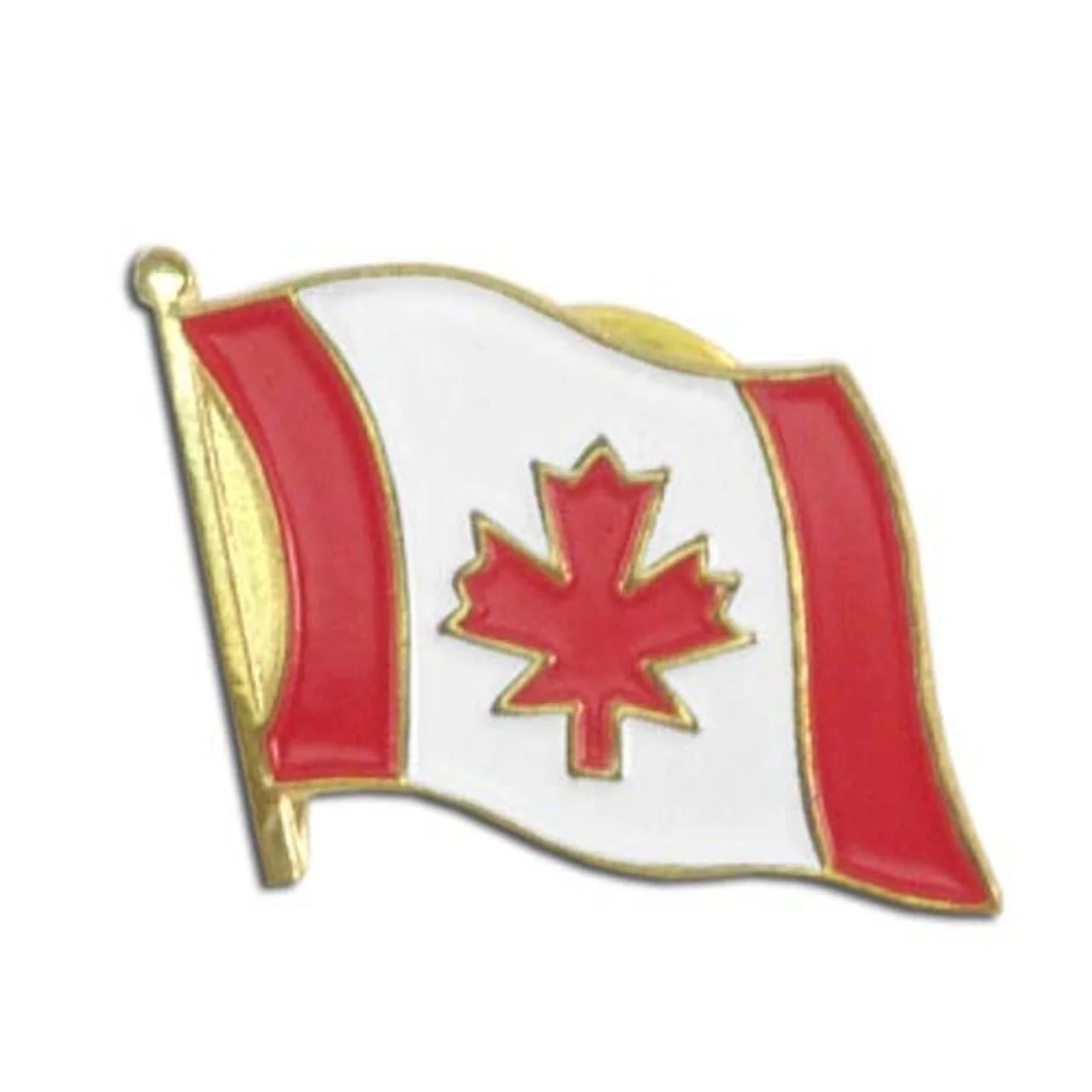 Canada Flag Lapel Pin - 3/4" x 1/2" - Image 2