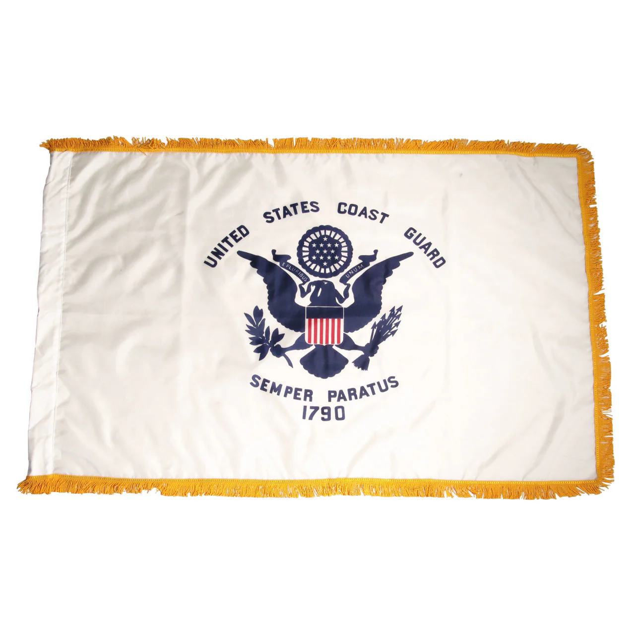 Super Tough Indoor Flagpole Kit with Nylon 3' x 5' Coast Guard Flag - Image 8