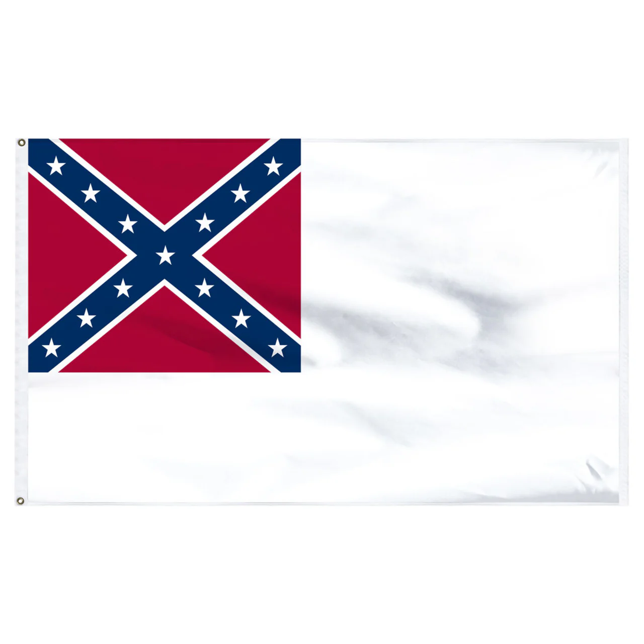 Confederate 2nd National 3ft x 5ft Nylon flag - US Made