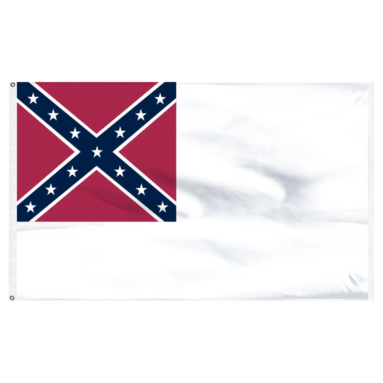 Confederate 2nd National 3ft x 5ft Nylon flag - US Made - Image 2