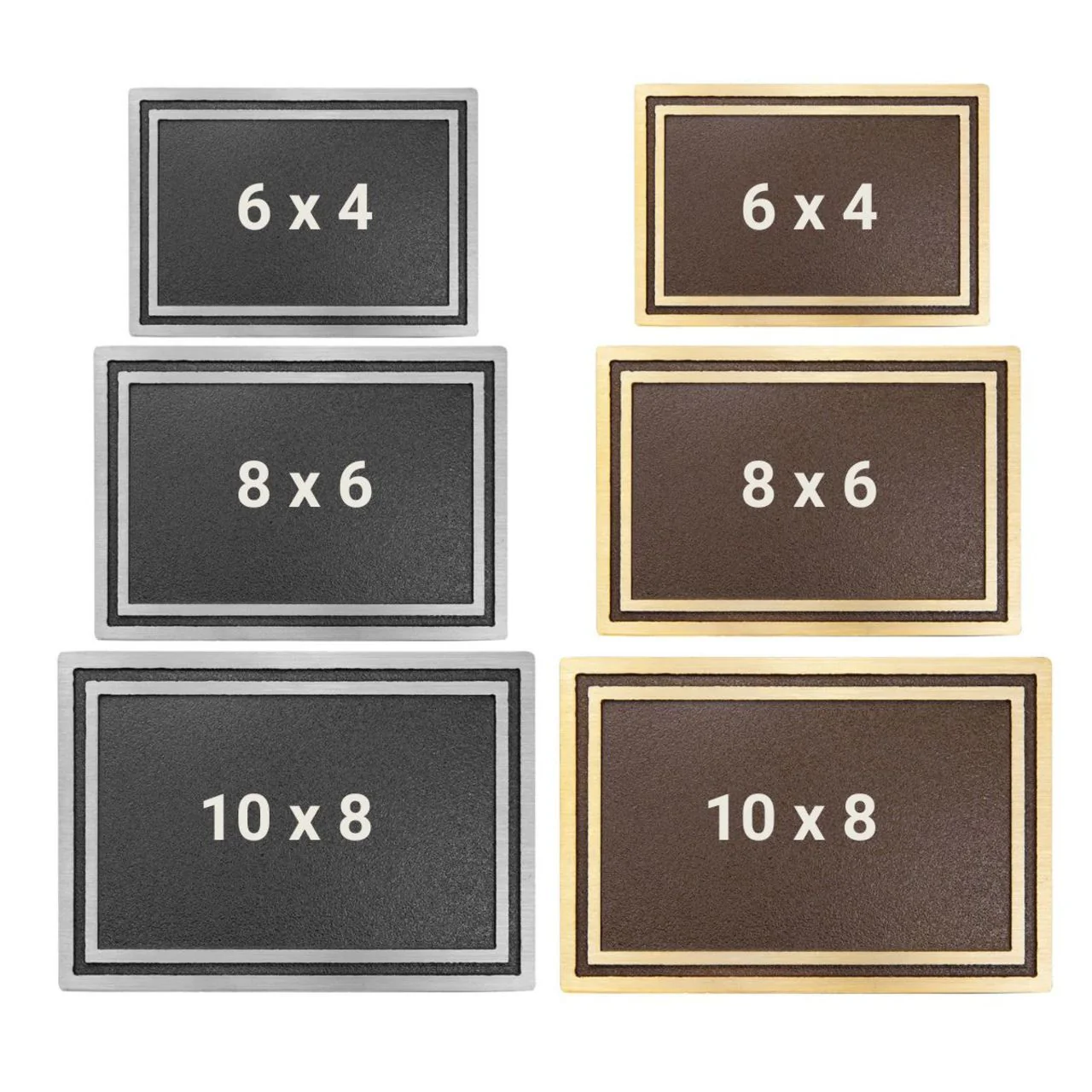 Custom 10" x 8" Gold/Bronze Memorial Plaque with 24" Ground Spike - Image 3