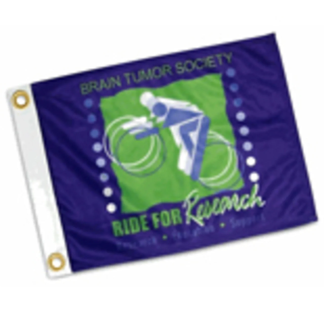 Custom Flag - 2x3ft Super Knit Polyester. 2-Color. Single Sided