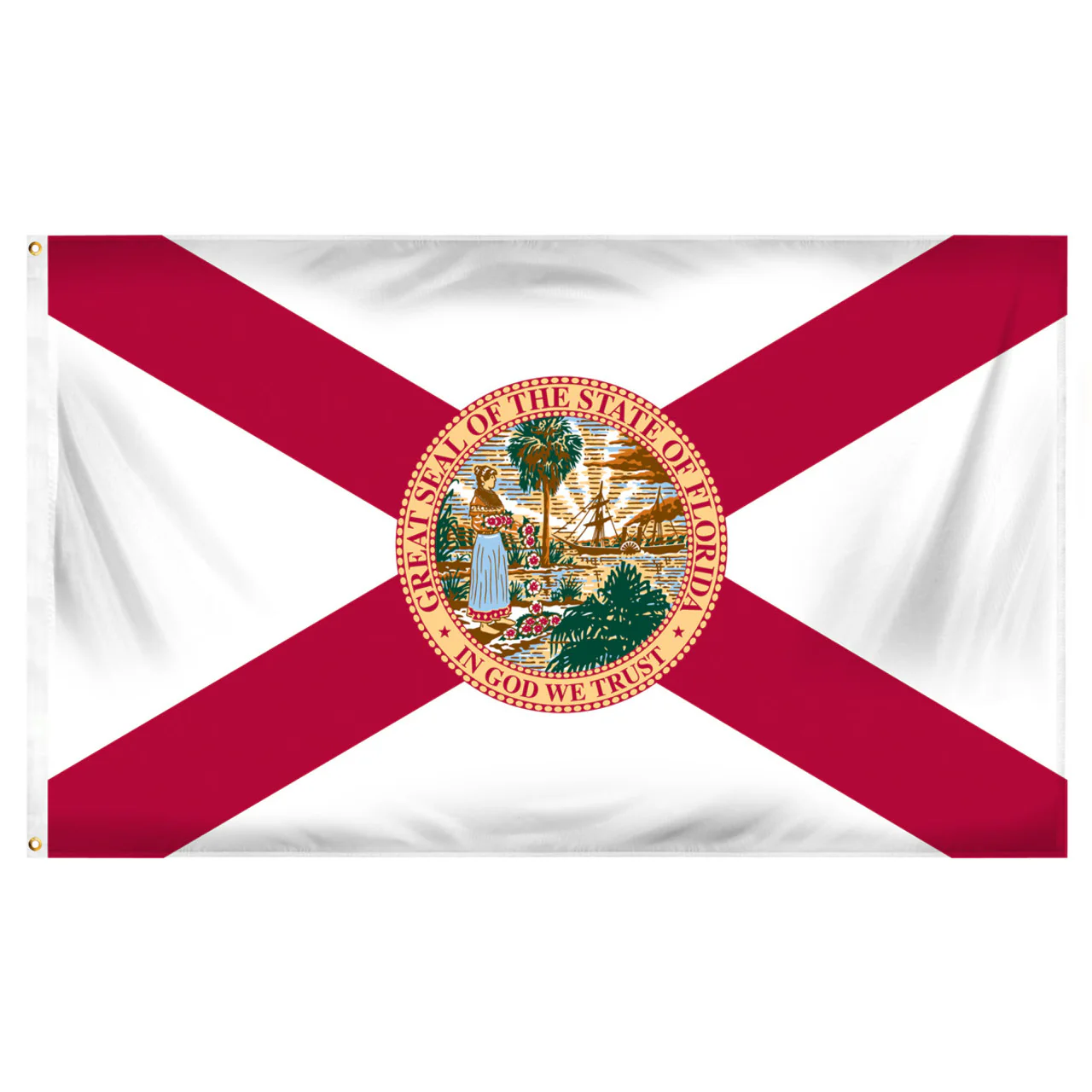 Florida 4ft x 6ft Sewn Polyester Flag