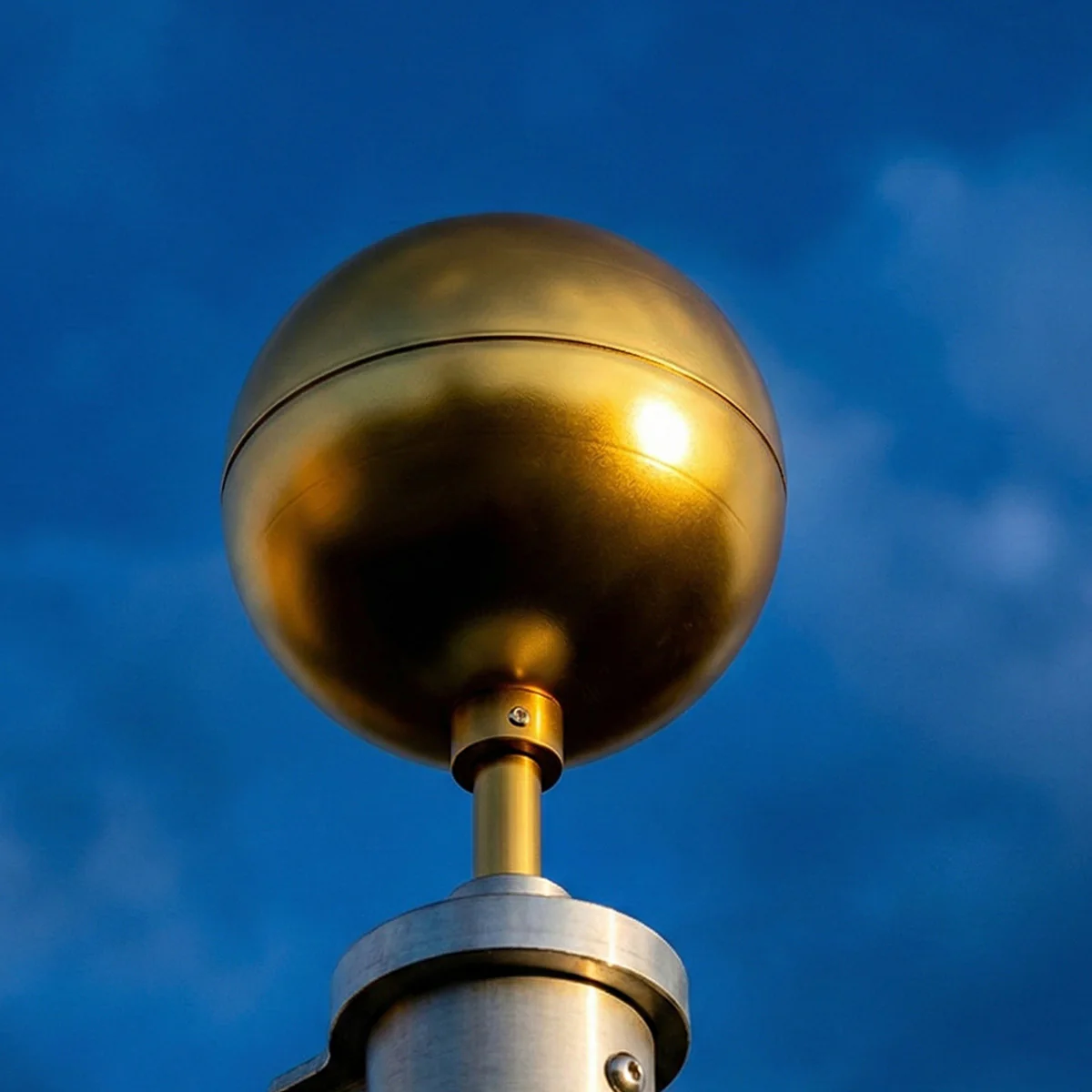 Gold Ball Topper - Anodized Aluminum - 3" - Image 2