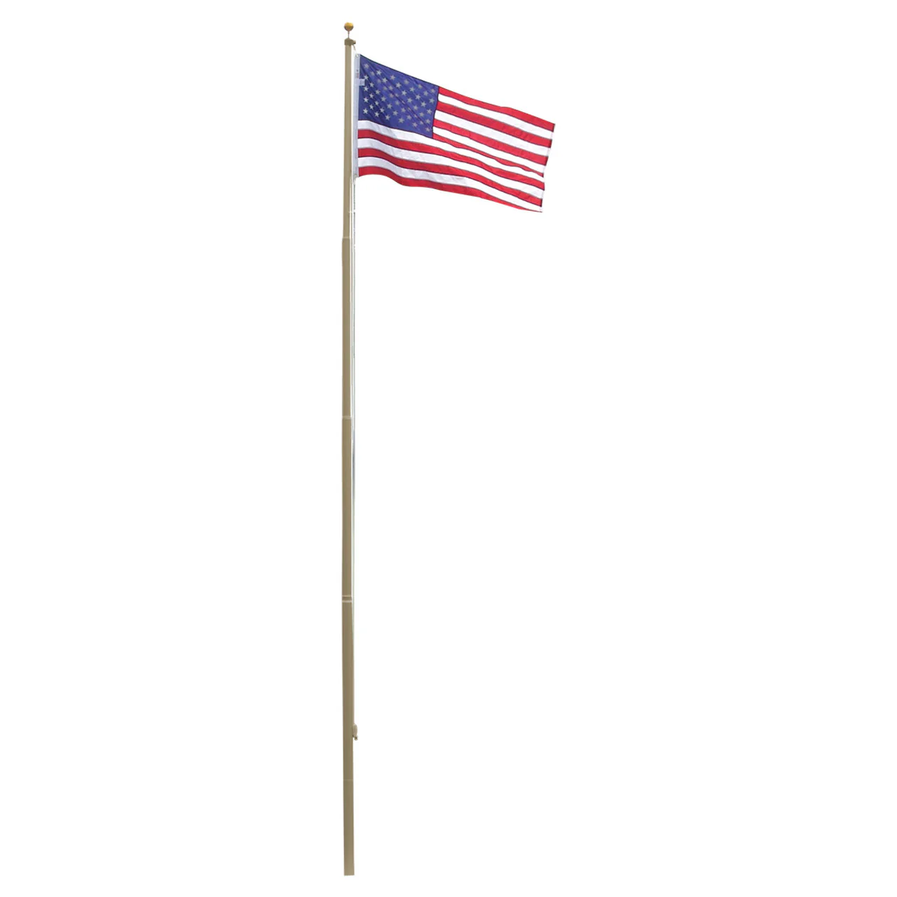 Super Tough 20ft Heavy Duty Aluminum Sectional Residential Flagpole Kit - Image 10