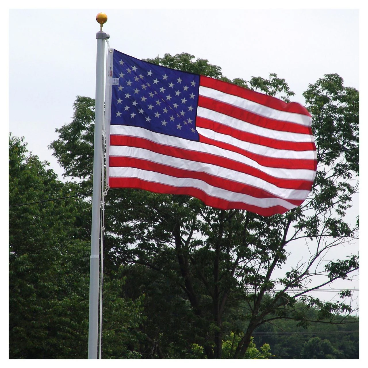 Super Tough 20ft Heavy Duty Aluminum Sectional Residential Flagpole Kit - Image 3