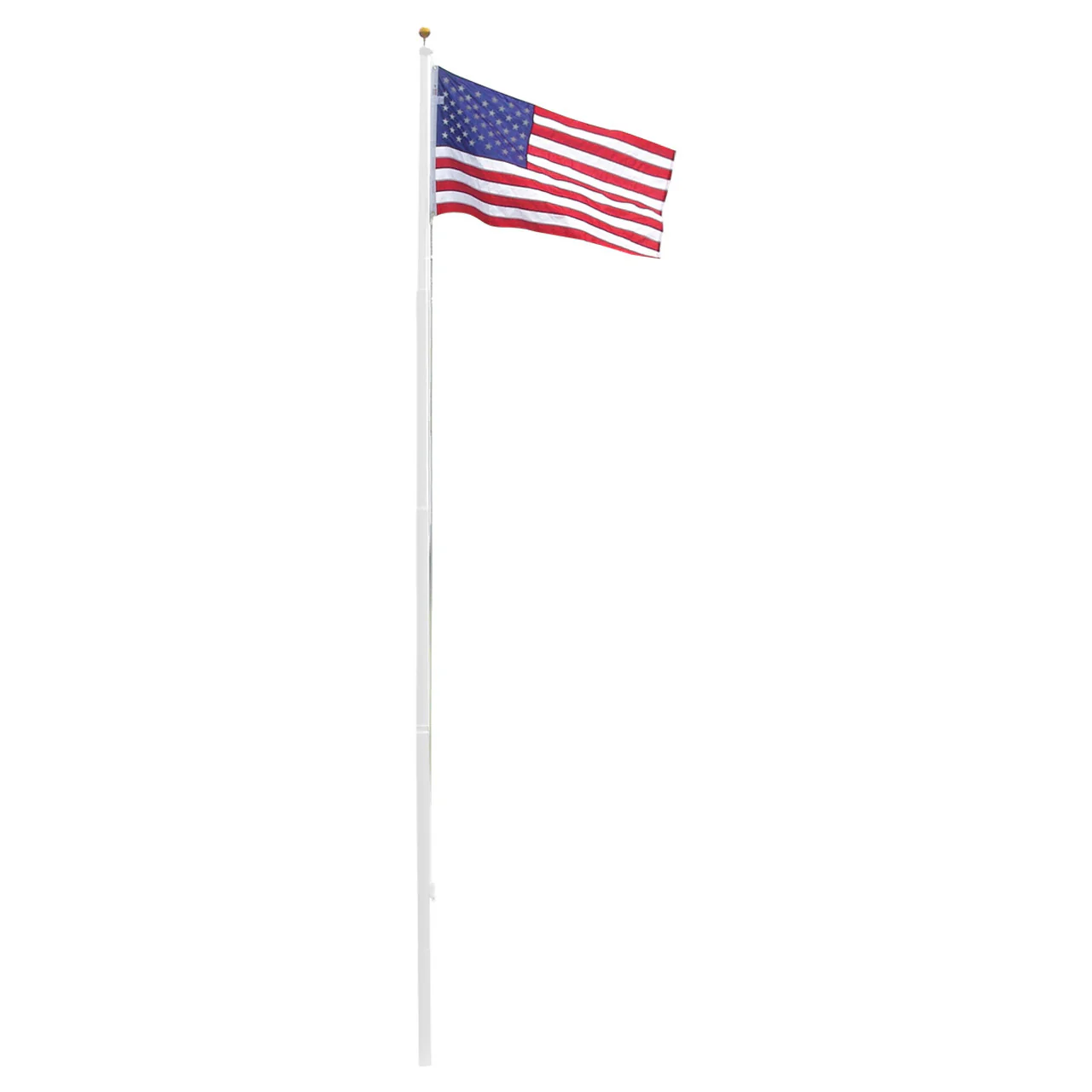 Super Tough 20ft Heavy Duty Aluminum Sectional Residential Flagpole Kit - Image 9