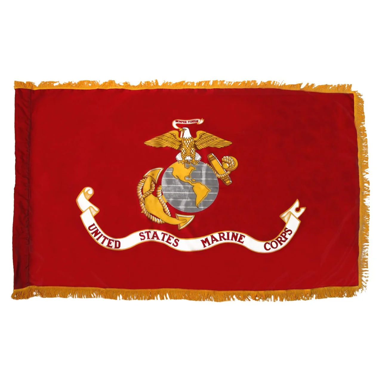 Indoor Marine Flag 3ft x 5ft Nylon w/ Fringe - Image 3