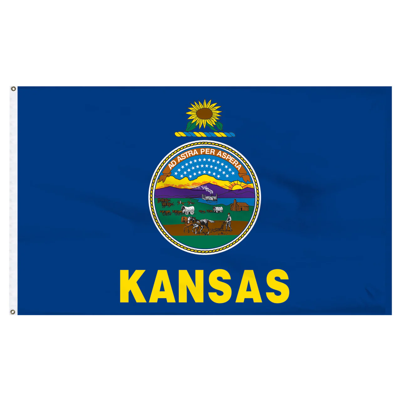 Kansas Flag 5 x 8 Feet Nylon