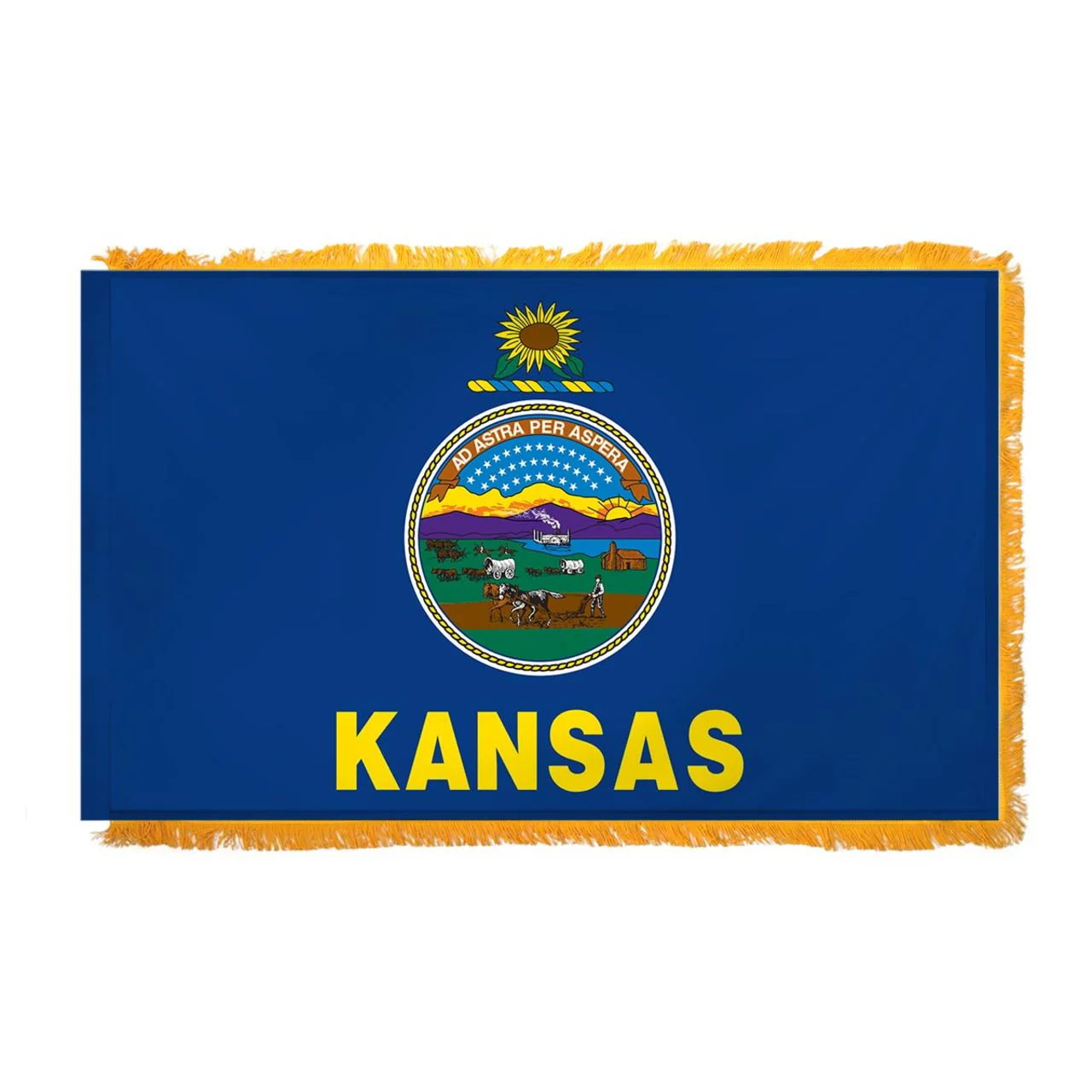 Super Tough Kansas Indoor Flag 3' x 5' Nylon