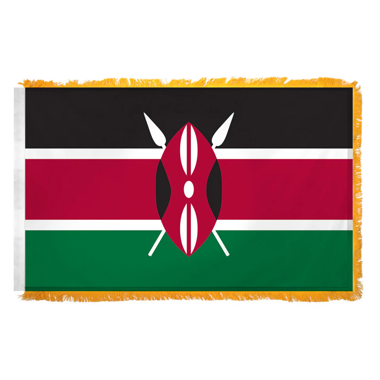Kenya 4ft x 6ft Nylon Flag - Image 2