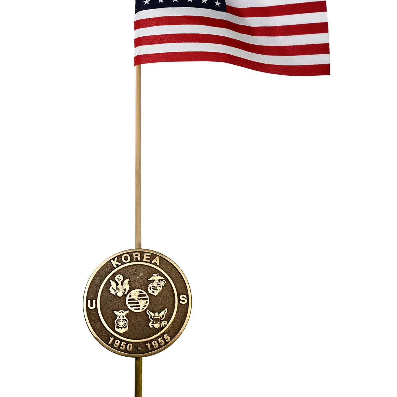 Korean War Veteran Grave Marker - in Cast Bronze - Image 3