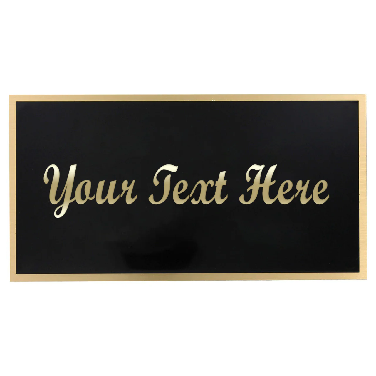 Large Black-on-Brass Engraving Plate - 3.25in x 6.25in - Image 4