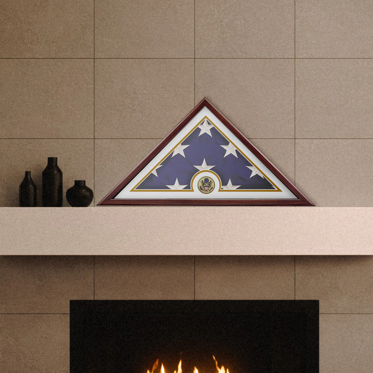 Liberty Flag Case for 5' x 9.5' Flag - Cherry Laminate with Matte - Image 10