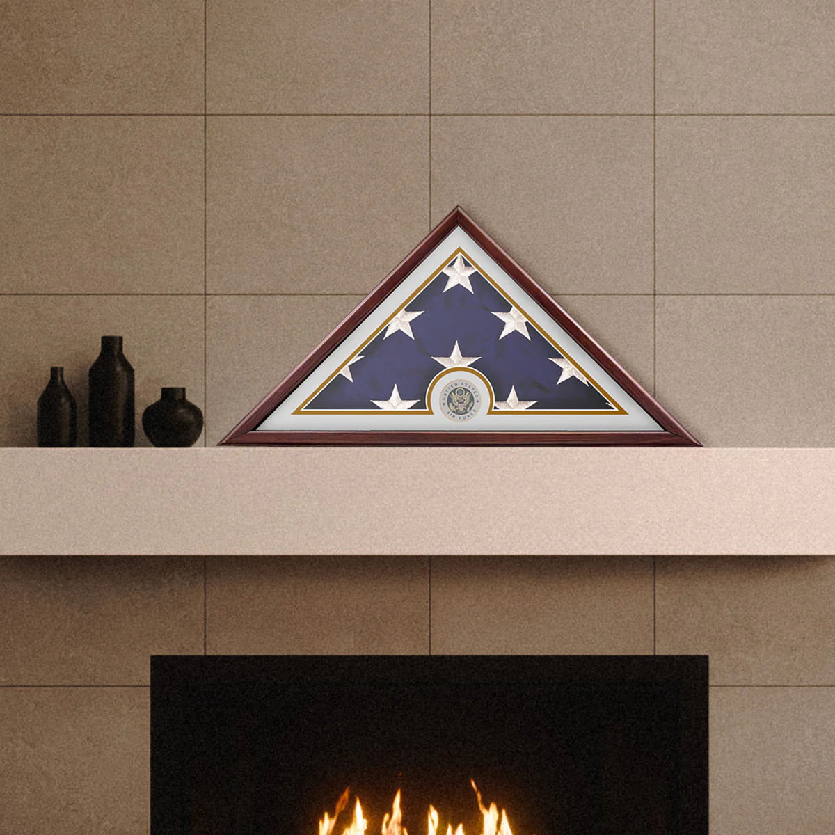 Liberty Flag Case for 5' x 9.5' Flag - Cherry Laminate with Matte - Image 7