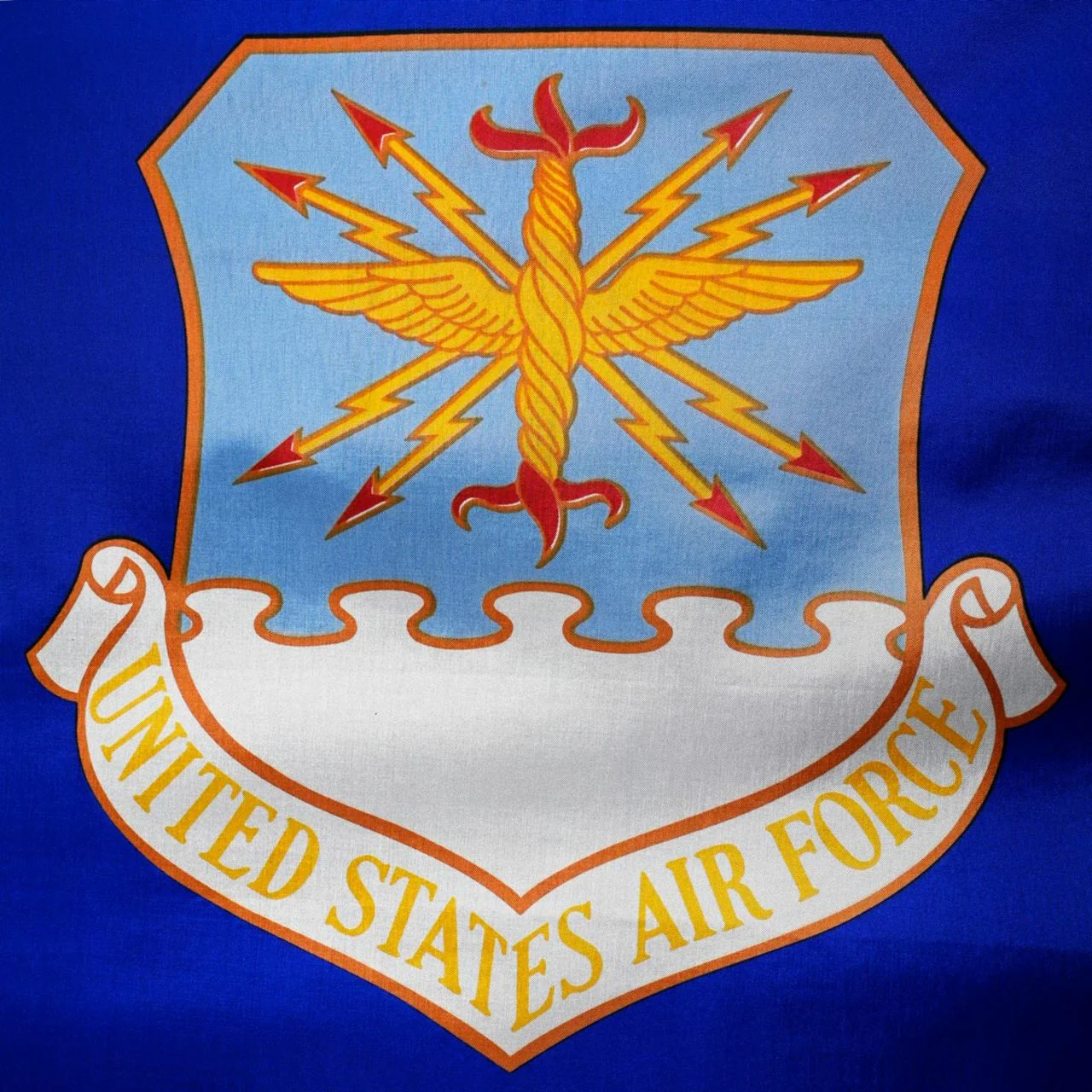 Airforce 4ftx6ft Flag with Indoor Pole Hem and Fringe - Image 2