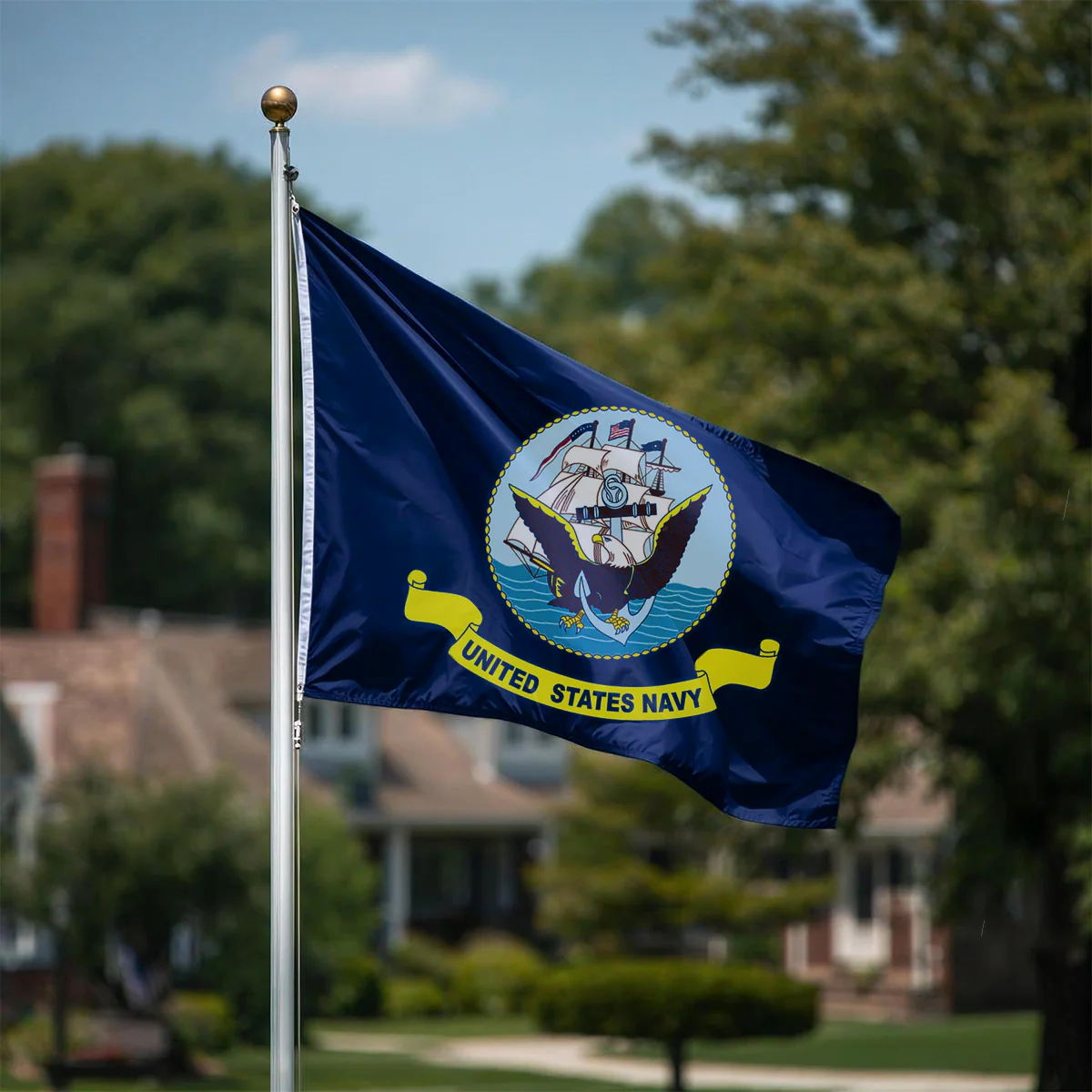 Navy Flag 5 x 8 feet nylon - Image 2