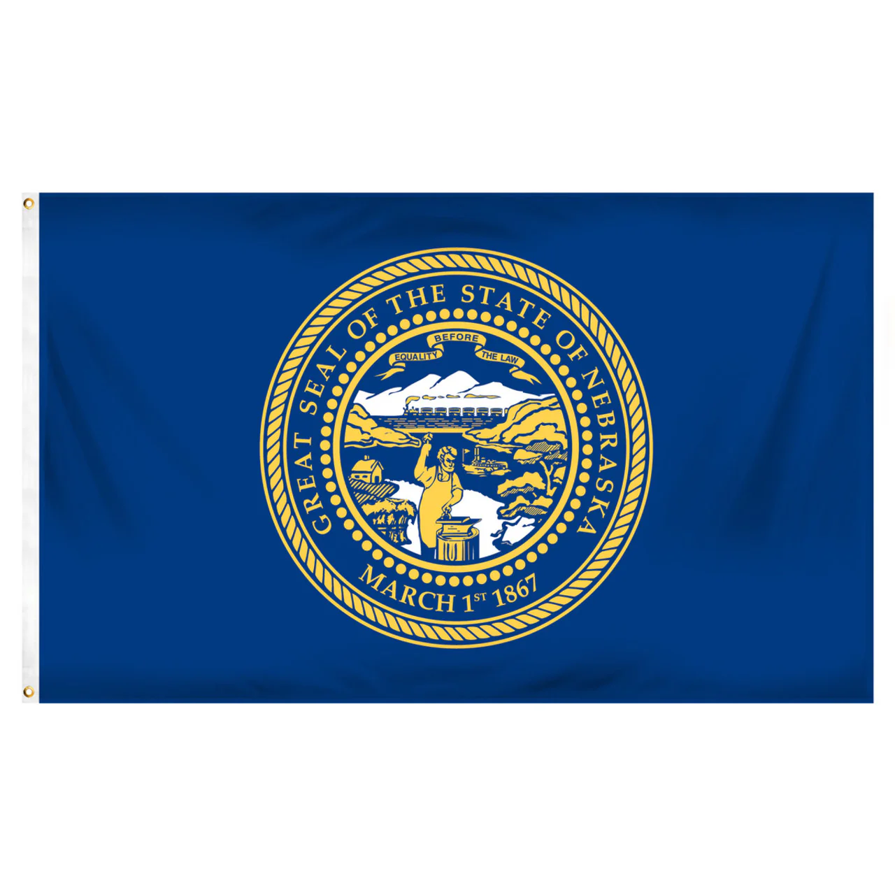 Nebraska 4ft x 6ft Spun Heavy Duty Polyester Flag