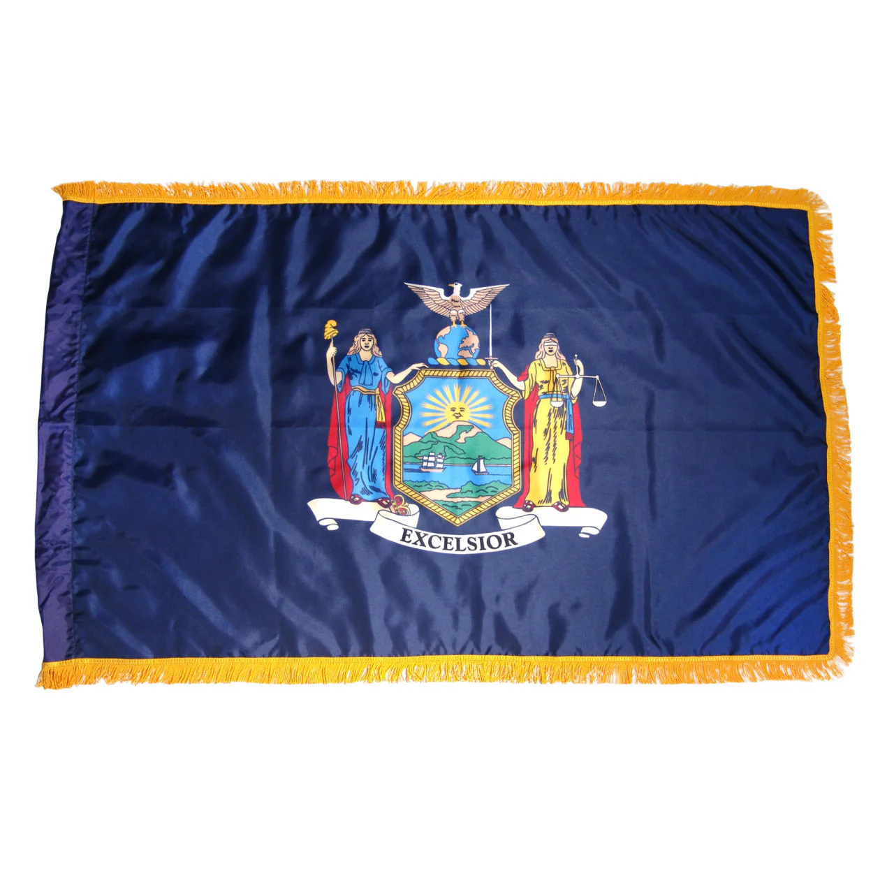 Super Tough Indoor Flagpole Kit with Nylon 3' x 5' New York Flag - Image 10