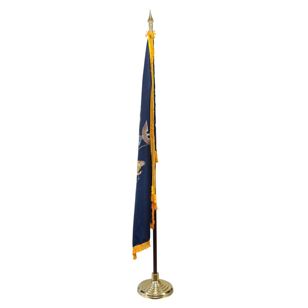 Super Tough Indoor Flagpole Kit with Nylon 3' x 5' New York Flag - Image 8