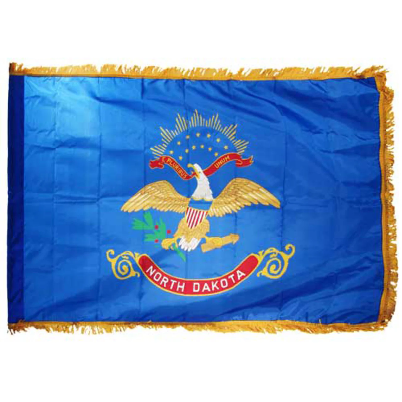 North Dakota flag 4 x 6 feet nylon-Indoor: Add Pole Hem and Fringe