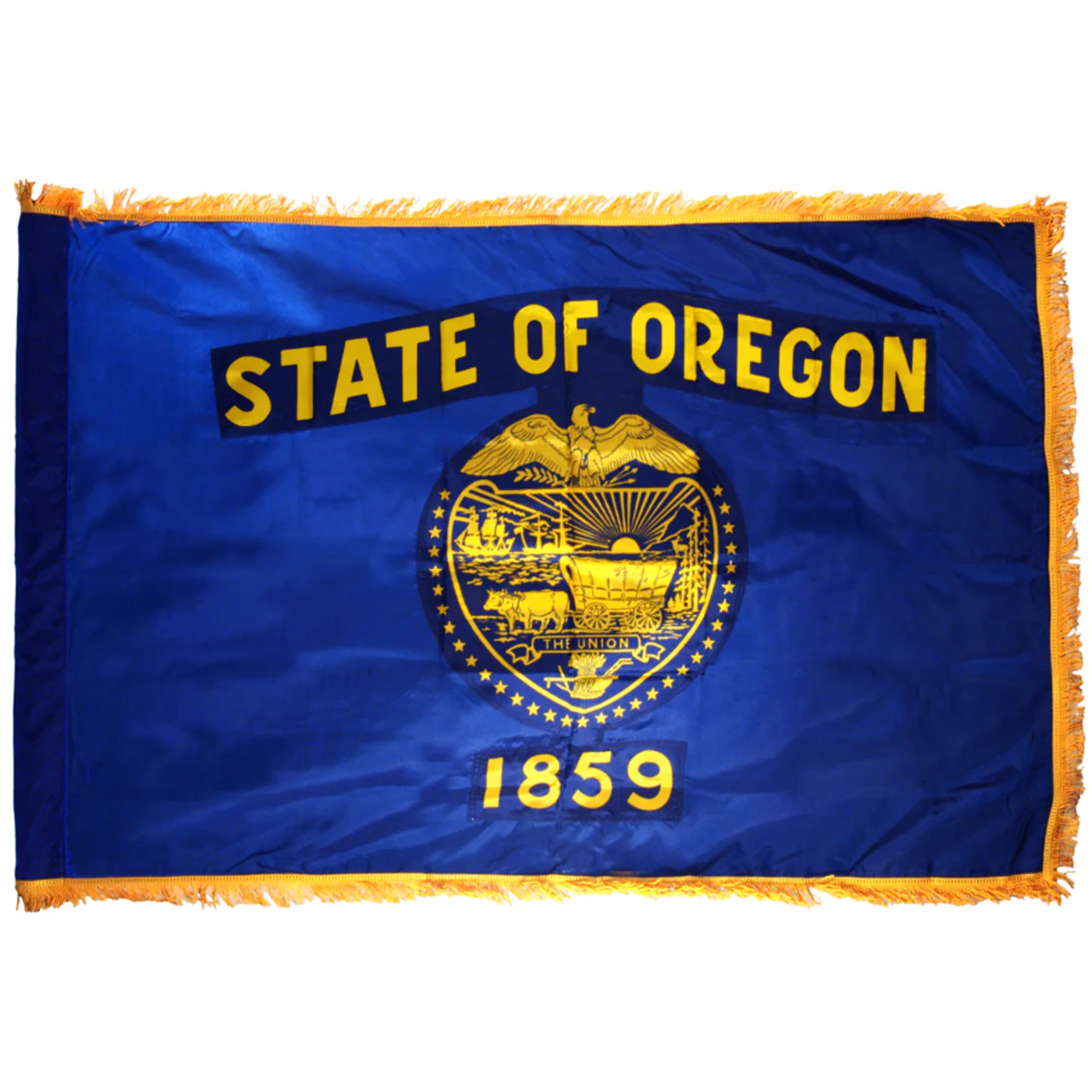 Oregon flag 4 x 6 feet nylon-Indoor: Add Pole Hem and Fringe