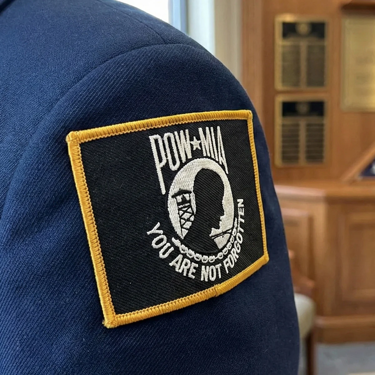 POW MIA Flag Patch - 3.5" x 2.25" - Image 2