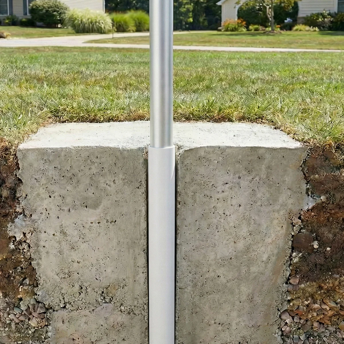 PVC Ground Sleeve - 2 1/2 - 3" Diameter - 20' High Flagpoles - Image 2